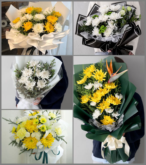 河北沧州河间市留古寺镇白事花束代送